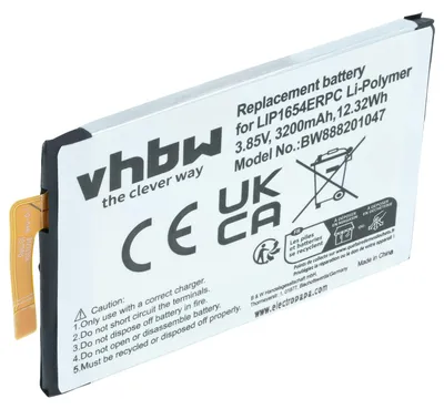 Produktbild von vhbw Akku kompatibel mit Sony Xperia XA2 TD-LTE Handy Smartphone Telefon (3200 mAh, 3,85 V, Li-Polymer)
