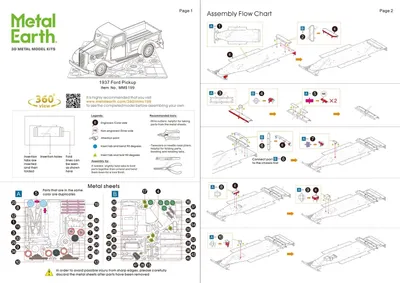 Immagine prodotto di TERRA DI METALLO Puzzle 3D Ford Pickup 1937