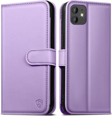 Zdjęcie produktu dla etui na telefon iPhone 12 Pro z pancernym szkłem ochronnym i blokadą RFID w kolorze jasnofioletowym