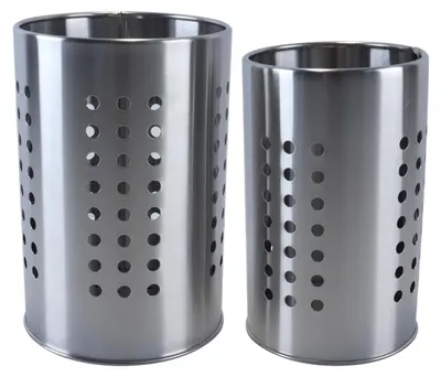 Besteckkorb-Set aus Edelstahl, 2 Größen, Küchenorganizer