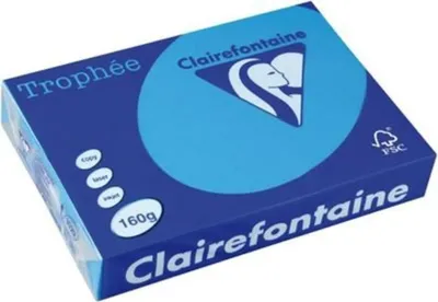 Obrázok produktu pre Clairalfa Multifunktionspapier, DIN A3, 160 g/qm,karibikblau