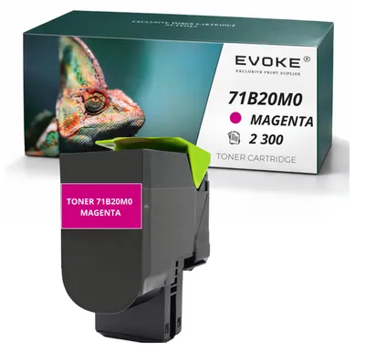 Obrázek produktu pro Tonerová kazeta Evoke kompatibilní s tiskárnou Lexmark CS317M 71B20M0, barva: magenta, výtisk: 2300 stran, kompatibilní s modely CX317, CX417, CX517, CS317 a CS417