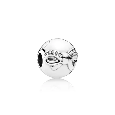 Immagine prodotto di Pandora, clip a forma di fiocco, modello 791777CZ