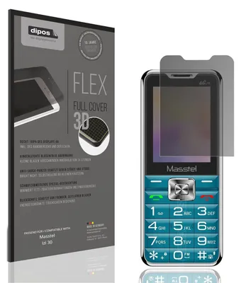 Produktbild von Full Cover Privacy Blickschutzfolie für Masstel Izi 30 Folie Anti-Shock