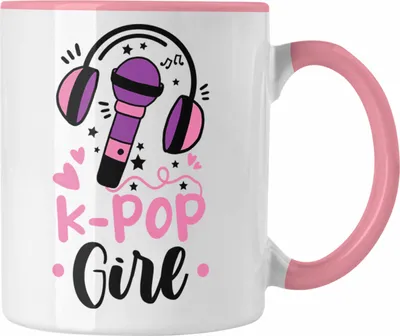 Produktbild von Trendation - K-Pop Girl Tasse Geschenk für K Pop Liebhaber (Rosa)