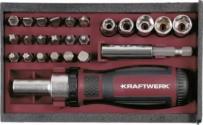 Obrázok produktu pre Skrutkovač s račňou 1/4", 25 ks.