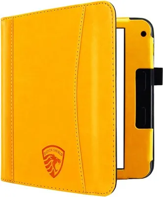 Image de Dutch Shield - Luxe strap Case Housse pour Kobo Libra 2 Ebook - Housse à rabat Ereader Housse de protection Jaune