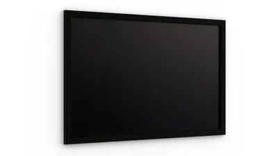 Immagine prodotto di Lavagna nera da gesso 60x40 cm con cornice nero in legno ECO