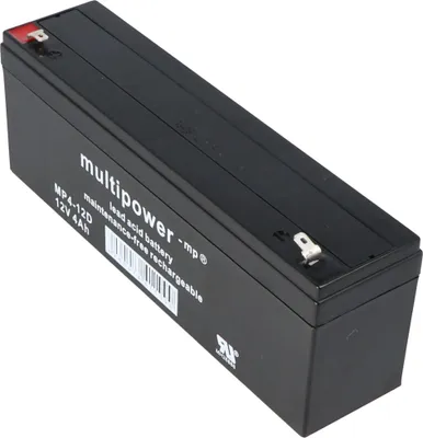 Produktbild von Multipower MP4-12D Blei Akku, 4,8mm Faston Stecker