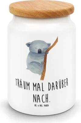 Produktbild von Mr. & Mrs. Panda gebäckdose Koalabär - Weiß - Geschenk, aufbewahrungsbehälter, Teedose, Frischhaltedose, Träumen, Keksdose, schlafen, Dose, Traum, zuckerdose, Bär, Koala