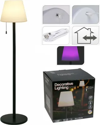 Immagine prodotto di Lampada da terra a LED nera 106 cm