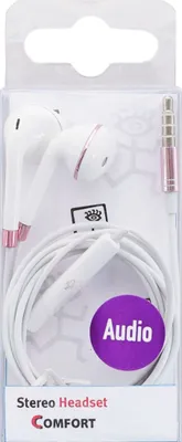 Zdjęcie produktu dla 2GO In-Ear Stereo-Headset "Comfort" - weiß/rosé