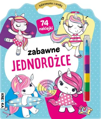 Produktbild von Kolorowanka Jednorożce dla dzieci z kredką segmentową