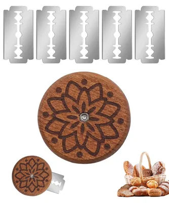 Brotschneidemesser mit 5 Klingen, Bäckermesser, Teigschneider