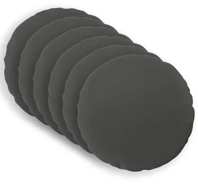 Obrázok produktu pre vidaXL Vankúšový poťah, 6 ks, HEERLEN, antracitová farba, priemer 40 cm, polyester