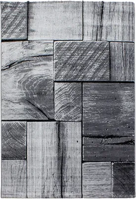 Produktbild von Kurzflor Teppich Paolo Läufer, Farbe: Schwarz, Größe:80x150 cm