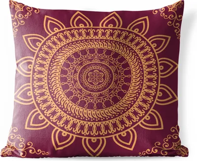 Produktbild von MuchoWow® Outdoor Kissen - Mandala-Symmetrie - 45x45 cm - Wetterfest - Lounge Kissen - Fotokissen - Dekoratives Kissen