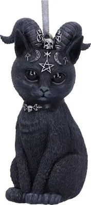 Produktbild von Pawzuph Hexenkatze Weihnachtsschmuck 10cm als Gothic Ornament