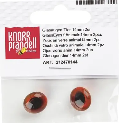 Produktbild von KNORR PRANDELL 212470144 Glasaugen Ø 14 mm Glas braun