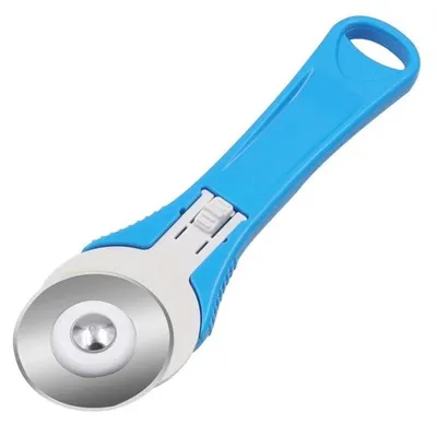 Produktbild von Hand-Rollschneider, Rollschneider, Rundschneider, 45 mm, für DIY-Patchwork, 1 Stk. (Blau)