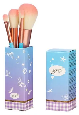 Zdjęcie produktu dla Zestaw 4 pędzli do makijażu dla dzieci Souza!