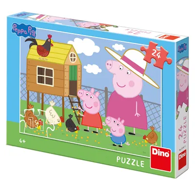 Obrázek produktu pro Peppa Pig - slepičky: puzzle 24 dílků