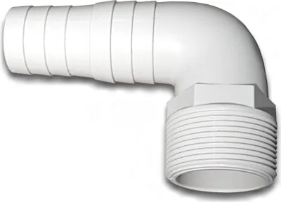 Produktbild von Pool Winkel Pumpenanschluss Schlauch Schlauchtülle Ø 32 / 38 mm x 1 1/2 Zoll Außengewinde