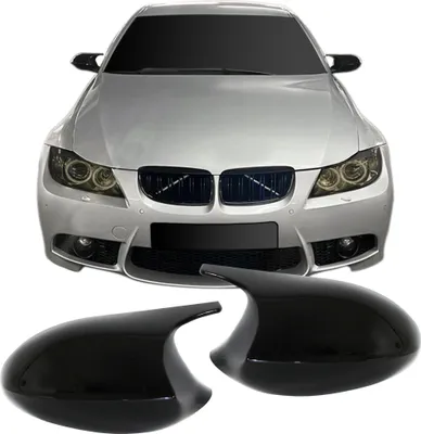 Image de Boîtier de rétroviseur NOIR BRILLANT GAUCHE + DROIT Boîtier complet pour BMW Série 1 E81