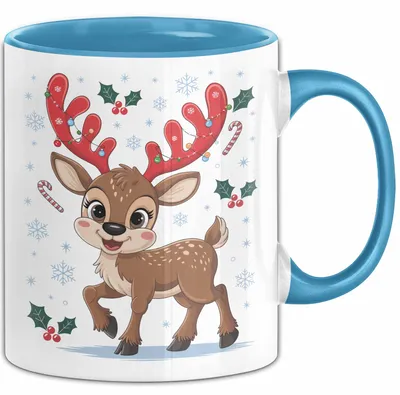 Produktbild von Weihnachten Tasse Geschenkidee für Feiertagsliebhaber (Blau)