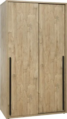 Immagine prodotto di Armadio 2 porte scorrevoli MEGEVE – Rovere dorato – Stile scandinavo robusto