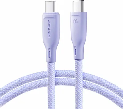 Obrázek produktu pro Joyroom Multi-Color Series SA34-CC3 USB-C/USB-C kabel 60 W rychlý přenos 1 m fialová