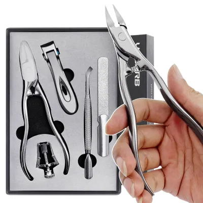 Produktbild von Solidchoice – Set mit 5 Nagelknipfern für dicke und eingewachsene Nägel