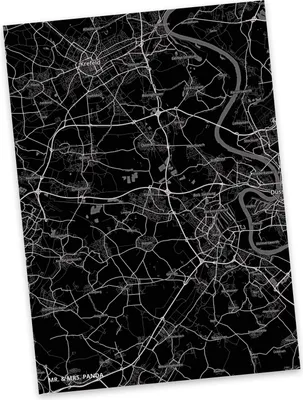 Produktbild von Mr. & Mrs. Panda Postkarte Kaarst - Geschenk, Stadt, bildkarte, Grußkarte, Ansichtskarte, Postkarten, Dorf Karte Landkarte Map Stadtplan, Ansichtskarten