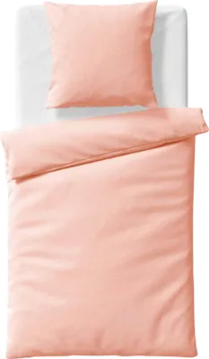 Produktbild von Fleuresse Black Premium Lyocell Uni Bettwäsche, apricot
