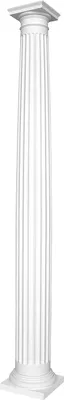 Produktbild von HEXIM Stuck Säule aus Polyurethanwählbar mit Schaft, Kapitell und Basis - griechisch römische Säulenelemente (N1125-1F Kap.) Wandsäule antik Verzierung