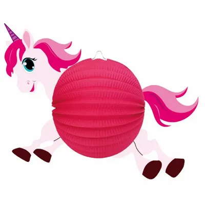 Obrázok produktu pre IDENA Lampión Unicorn  Mix, cca 40 x 34 cm