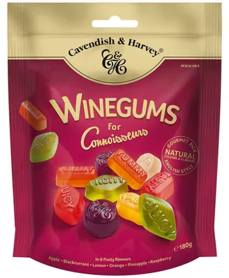 Produktbild von Cavendish & Harvey Winegums English Style 180g