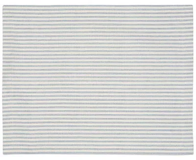 Produktbild von IB Laursen Tischset Staubig Blau mit weißen Streifen 45x35 cm Baumwolle Platzset
