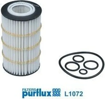 Produktbild von Ölfilter PURFLUX L1072 Filtereinsatz passend für MERCEDES-BENZ C-Klasse Limousine (W204) E-Klasse Limousine (W211) C-Klasse T-modell (S204)