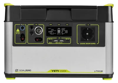 Produktbild von Goal Zero Yeti 1500X Lithium Nickel Manganese Cobalt Oxide (LiNMC) Schwarz, Silber