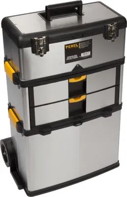 Image de Coffre à outils à roulettes - Inox - 570 X 354 X 830 Mm - 167 L