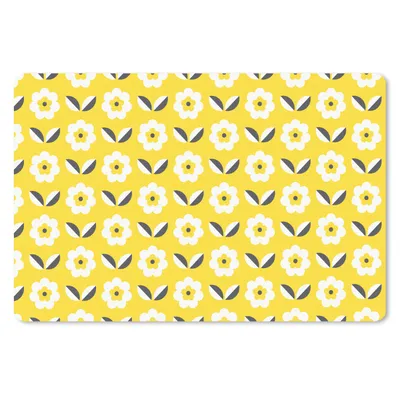 Produktbild von MuchoWow® Mauspad Mousepad Blume - Gelb - Muster - Sommer 27x18 cm - Mousepads - Maus Mat - Pad - Mausunterlage - Büroartikel - Desk Matten