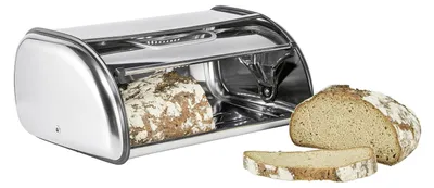 Produktbild von HI Brotkasten Silbern 35,5×23×14,5 cm 11 L