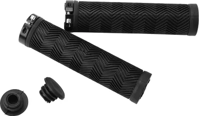 Obrázok produktu pre Gummi Non Slip Bike -Griffstange Griffe mit einseitigem Metallschloss (schwarz)