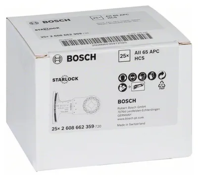 Zdjęcie produktu dla Brzeszczot do cięcia wgłębnego Bosch HCS AII 65 APC Wood, 40 x 65 mm