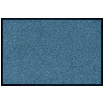 Zdjęcie produktu dla wash+dry Trend Colour Steel Blue, Dekoracyjne wycieraczka, Wewnętrzna, Prostokątny, Niebieski, Monochromatyczny, 400 mm