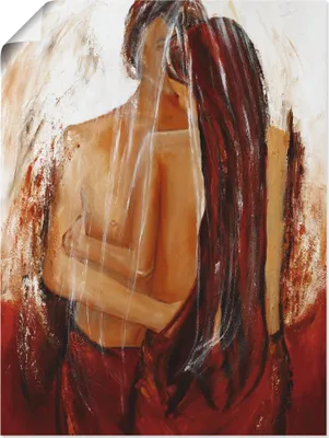 Produktbild von ARTland Poster Liebespaar in rot Größe: 45x60 cm