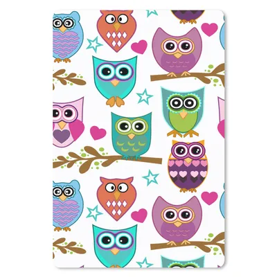 Produktbild von MuchoWow® Mauspad Mousepad Design - Eulen - Tiere 18x27 cm - Mousepads - Maus Mat - Pad - Mausunterlage