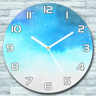 Produktbild von Wanduhr aus Glas Rund fi 30 Bunte Abstraktion Quarz Deko Schlafzimmer Büro
