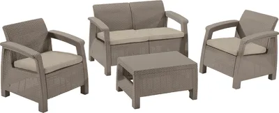 Obrázok produktu pre KETER Corfu Súprava Záhradného Nábytku Cappuccino 227640